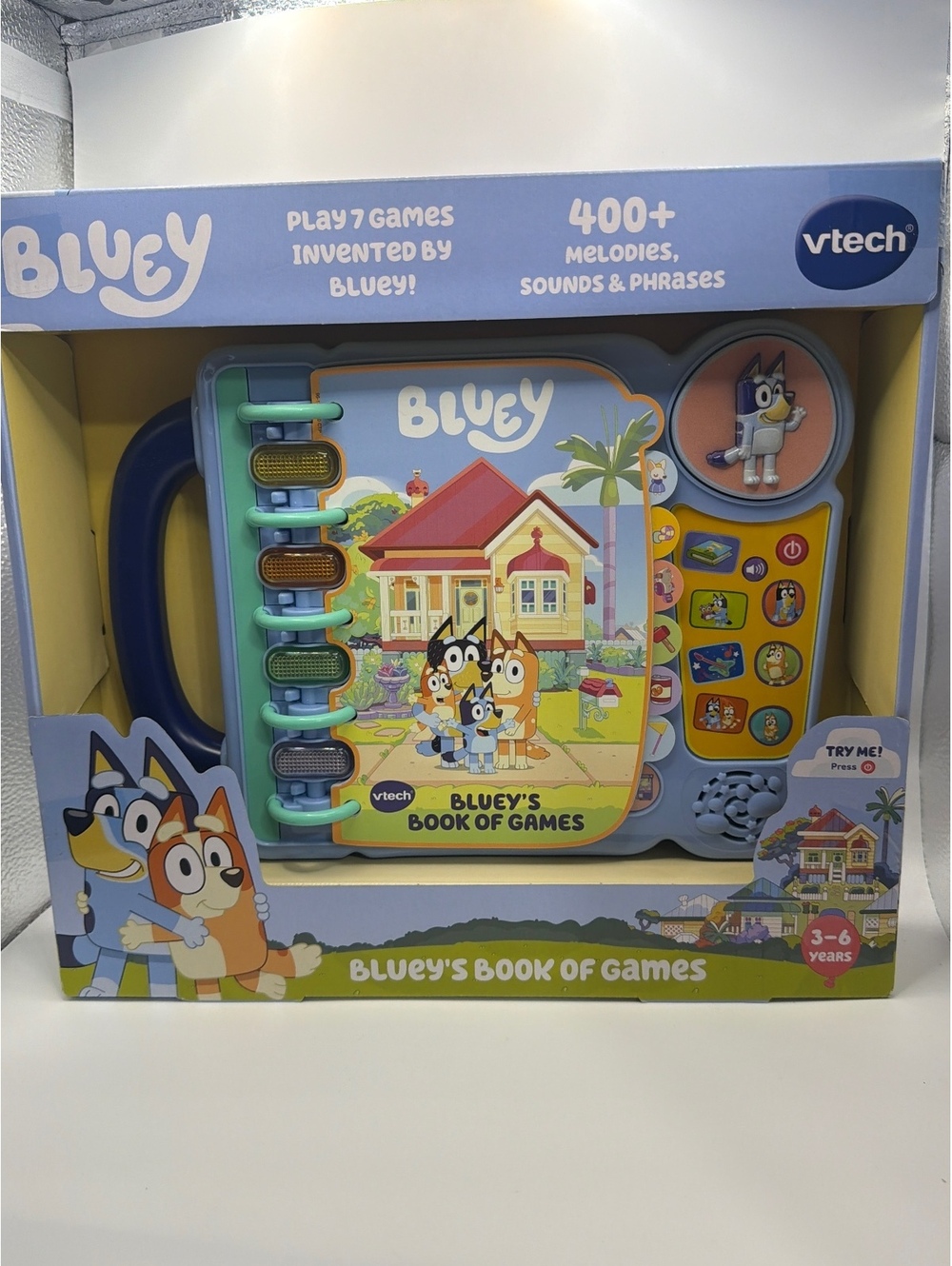 Bluey's Book of Games Interactive Learning Toy for Kids 3-6 Years